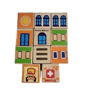 Kids lot of 11 building blocks AS seen